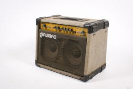 Carlsbro guitar practise amp with two Celestion G8S-50 speakers. S/n 121347.