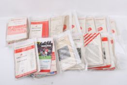 A collection of Brentford football programmes.