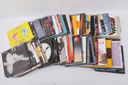 Two boxes of assorted seven inch vinyl single records mostly 1980s.