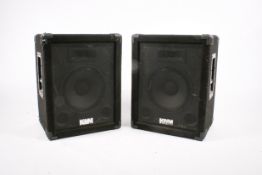 A pair of KAM PA speakers.