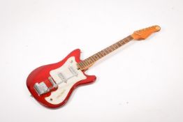A circa 1960s Japanese Top Twenty electric guitar.