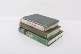 Cricketing interest - three books and an autograph album. Album mostly cricketers 1948.