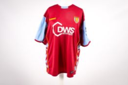 An Eric Djemba-Djemba match worn 1996 Aston Villa football shirt.