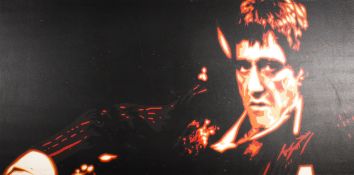 George Ioannou - Al Pacino - Scarface, limited edition print on canvas 'Go To War'.