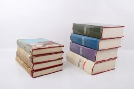 A collection of assorted Churchill related books and a portfolio of Churchill news paper cuttings.