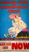 Ringling Bros and Barnum & Bailey Circus poster.