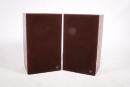 A vintage pair of KEF Coda III Type SP3016 hi-fi speakers. S/n 007759 and 007760.