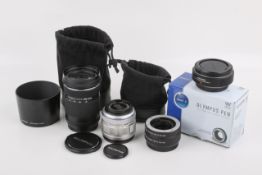Two Olympus Digital Mirrorless MFT lenses. To include a 14-42mm f3.5-5.