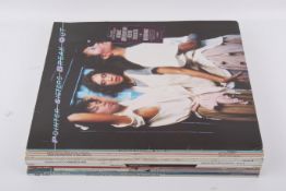 Eleven assorted LP vinyl records mostly 1980s.