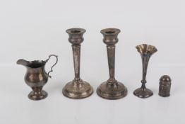 Five pieces of 20th century silver.