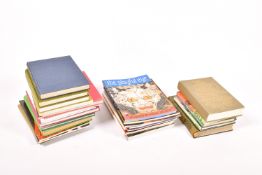 A collection of assorted books on gardens and catalogues on modern art.