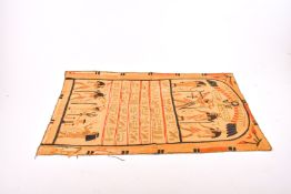 An early 20th Century Egyptian Khayamiya cotton appliqué (af).