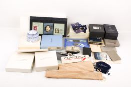 A collection of Concorde memorabilia.