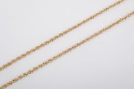A 9ct gold Italian necklace.