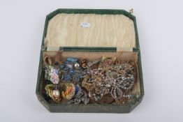 An assortment of costume jewellery.
