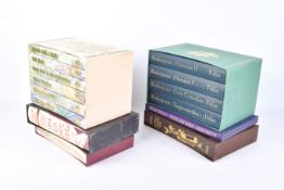 A collection of assorted Folio Society books. Including P. G.