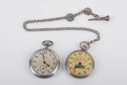 Two 20th century open faced pocket watches.
