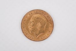 A 1913 half sovereign coin. Weight 4g.
