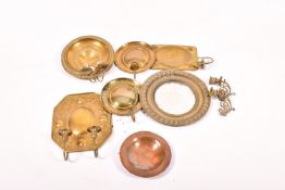 An assortment of metalware.