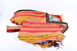 An assortment of textiles.