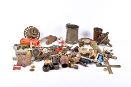 An assortment of metalware.