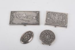 Four pieces of Indonesian silver.