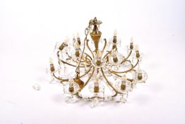 A 20th century twelve branch chandelier.