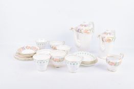 A Paragon Country Lane coffee set for two with four 'Hatfield' cups and saucers.