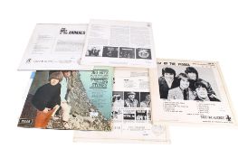 A collection of five vintage 1960s vinyl LP album records.