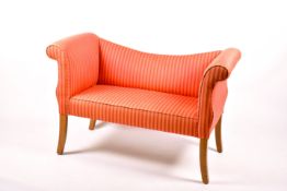 A contemporary small window sofa.