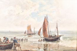 Alfred H. Bennett (1891-?) - A Breezy Day South Coast, oil on canvas.