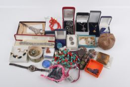 An assortment of jewellery, watches and collectables.