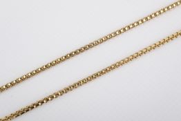 A hallmarked 9ct gold fancy link chain necklace. Length 50cm, gross weight 15.2g.