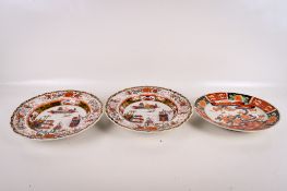 Three 19th century ceramic plates.