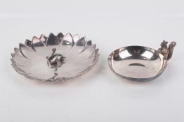 Two American silver plated Reed & Barton bon-bon dishes.