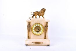 A late 19th century French mantel clock.
