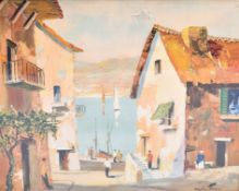 Cecil Rochfort Doyly-John (1906-1993) print, 'Down to the Beach'. 43cm x 53.