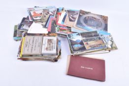 A collection of postcards.