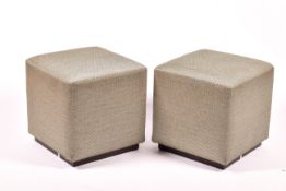 A pair of The Sofa and Chair Company cube seats.