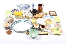 A collection of miscellaneous mostly 20th century ceramics.
