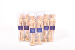 Twenty Winsor and Newton articulated artist's manikins. Individually boxed.