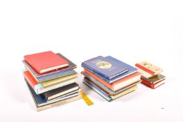 An assortment of books.