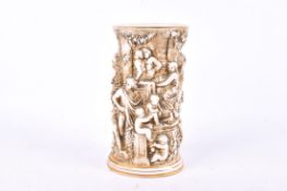 A mid-century Capodimonte Roman style vase.