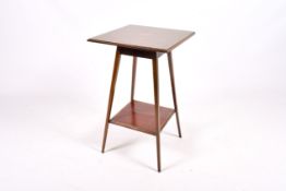 Edwardian mahogany cross banded side table.