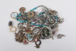 A collection of costume jewellery.