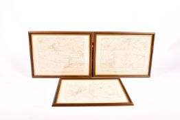 Three vintage surveyor's maps - local interest.