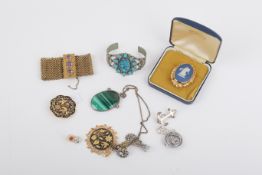 A small group of costume jewellery.