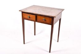 A 20th century oak table.