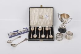 A collection of silver.