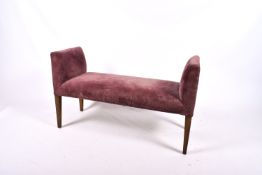 A contemporary window seat.